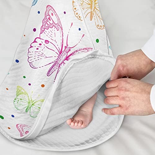 VVFelixl Unisex Butterfly uzorak bijele bebe vrećice za spavanje, bebe nosit će bebe, bebe spavaju vreće, parenje mirovanja za dijete