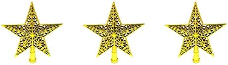 3pcs izdubljene božićne stablo blistave zvijezda blistala da visi Xmas stablo dekoracija ukrasa ukrasi kućni dekor božićni ukrasi