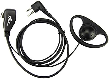 Xfox voki toki slušalica 2pin D oblik slušalice za slušalice pritisni za razgovor Mic kompatibilan sa Moto Dvosmjernim Radio voki