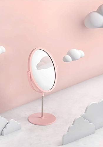 Lxdzxy ogledala, ogledalo za ispraznost u boji dvostrano ogledalo, 360° rotacija desktop ogledalo za šminkanje djevojka spavaća soba