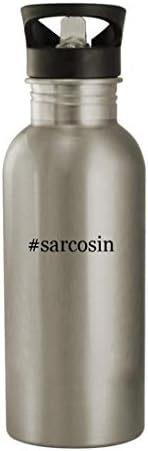 Knick Klack pokloni sarcosin - 20oz boca vode od nehrđajućeg čelika, srebro
