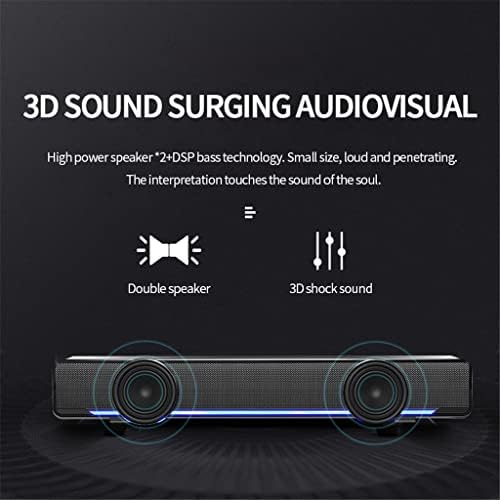 Pbkinkm zvučnik računar SoundBox Subwoofer Boombox zvučnik 3D Stereo Surround za PC Laptop Tablet