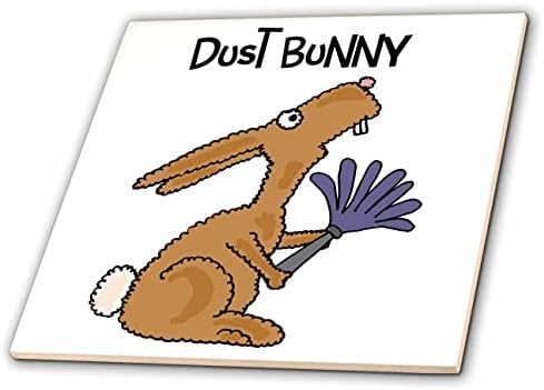 3Droza smiješna slatka zeca zeca za prašinu prašine Bunny Pun Crtani film - pločice
