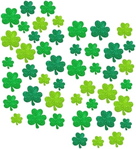 Aboofan 45pcs Green Shamrock Cutons Shamrock Oblik Karda za rezanje papira ST PATRICK DAN DESACES