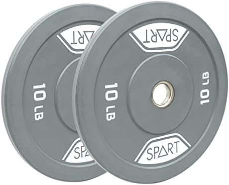 SPART gumena ploča branika kodirana u boji 2 inčne ploče za utege sa umetkom od nerđajućeg čelika za Olimpijski trening snage sa utegom,