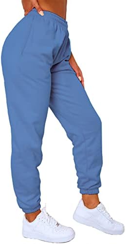 Urbeardh Žene Ležerne prilike Comfy Duksevi visoke stručne hlače za vuču Zima Cinch donji joggeri sa džepom