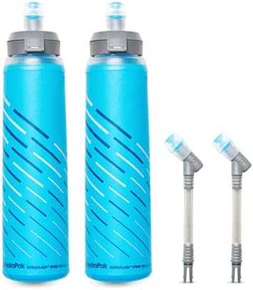 HydraPak UltraFlask Speed 500ml 2-Pack - sklopiva meka boca za vodu za Hidratacijske prsluke i pakete za trčanje s lako otvorenom