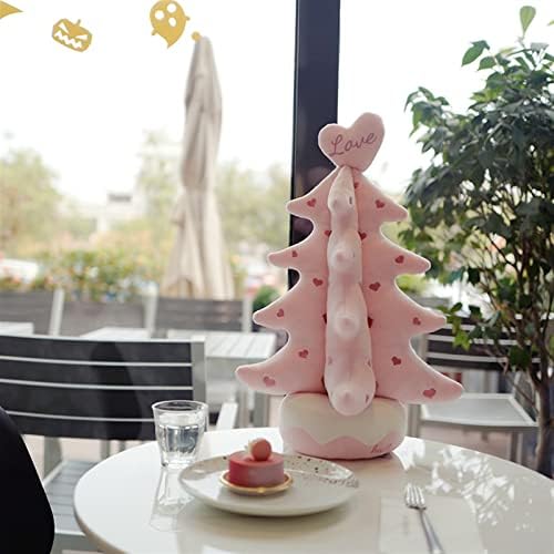 Jj yyds plišana božićna igračka plišana meko božićno stablo jastuk ružičasta zelena bijela Božić kućna trgovina ukras