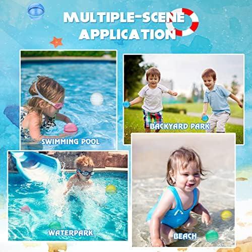 Soppycid baloni za vodu za višekratnu upotrebu, magnetne punjene kuglice za punjenje - igračke za bazene za dječake i djevojke, plaže