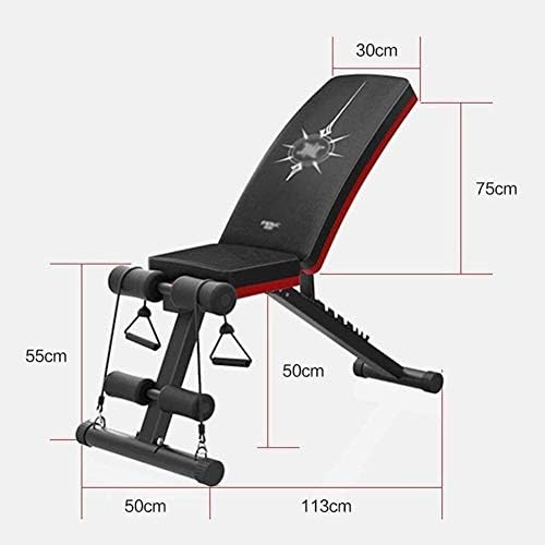 Topil preklopna klupa, podesiva bench multifunkl-funkcija trbušni mišići fitness stolica sjedi za klupe za kućnu teretanu AB vježbe