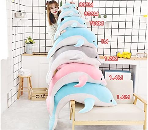 Uongfi Dolphin Animal Pliša igračke, životinje punjene meke slatke cudly jastuk za jastuke lutke Rođendani pokloni za djecu Dječji