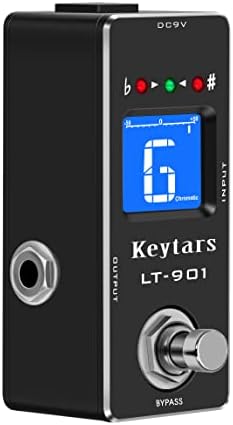 Keytars pedala za gitarski tjuner visoke preciznosti hromatski gitarski tjuneri pedala pravi Bypass Clear KT-901