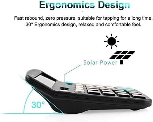 Kalkulator, desktop Kalkulator Digit baterija Dvostruki pogonski kalkulator za elektronski poslovni poslovni kalkulator, jednostavni kalkulatori sa velikim prenosnim