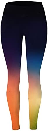 Tie-Dye Gradient Yoga helanke za trčanje za žene Tajice visokog struka Ultra meke brušene rastezljive udobne Jogger hlače za vježbanje