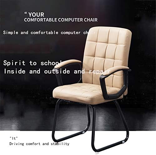 Wowdawn uredska stolica,fiksni naslon za ruke od čelične cijevi, moderna i jednostavna stolica za kućni računar, ležaj od 150 kg,ugrađeni