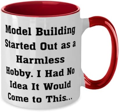 Cool model Pokloni izgradnje, izgradnja modela započela je kao bezopasni hobi. I, smiješna za odmor dva tona 11oz šolja od muškaraca, model aviona, model automobila, model voz, komplet za model, građevinski blokovi