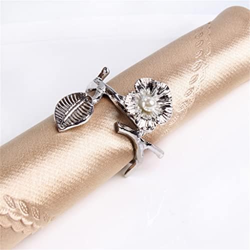 Xjjzs Držač salveta Ormar za objedovanje Ornament salveta prstena za zabavu Party Decoration Prop ubrus prsten 6pcs