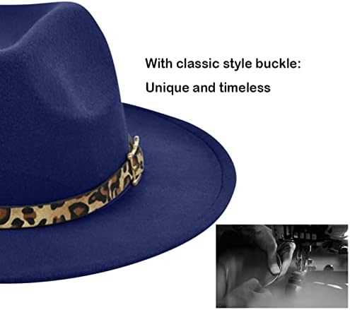 Manhong Buckle šešir Panama Fedora sa leopardom širokim ženskim bejzbol kapicama Ponytail Cap prozračiva šeširi