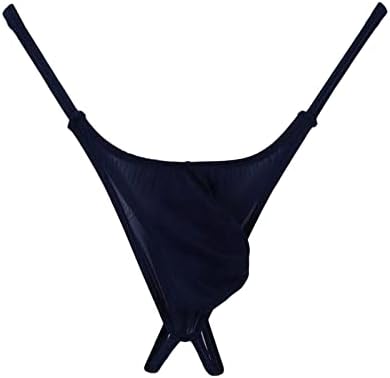 JesilunMamy mens u konveksnim tangima na ledu svilene vrećice G-string bikini gaćice niske seksi gaćice Thong donje rublje kupaći