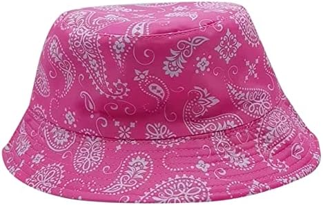 Modni sklopivi pješački šešir Ležerni postrojenje Unisex Garden Hat Sklopivi pješački šešir Dame Lady Coashew Print Sunhade Bucket