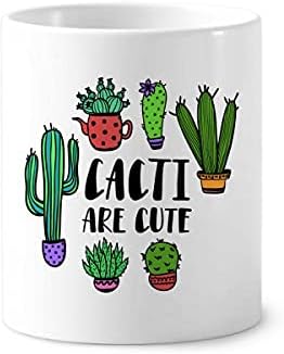 Cacti su simpatični kaktus art deco poklon modna četkica za zube šalica od perolice CERAC štand olovka