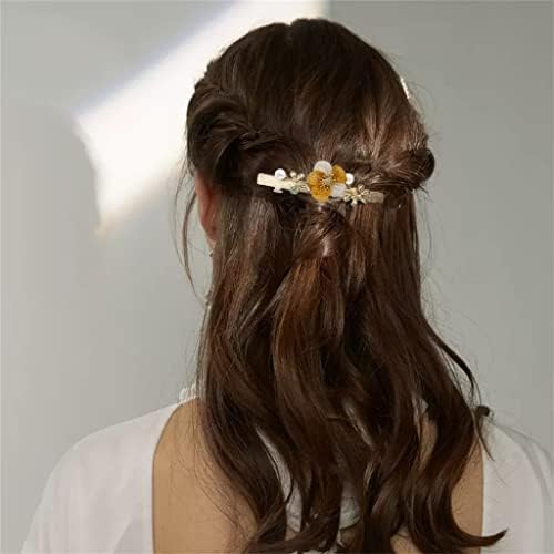 UYSVGF Ženska klip za kosu jesen i zimska ručno rađena mreža cvijeća za kosu za kosu za kosu za glavu Spring Clip Clip