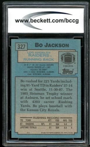 1988 TOPPS 327 BO Jackson Rookie Card BGS Bccg 10 mint + - Neincign Fudbalske karte