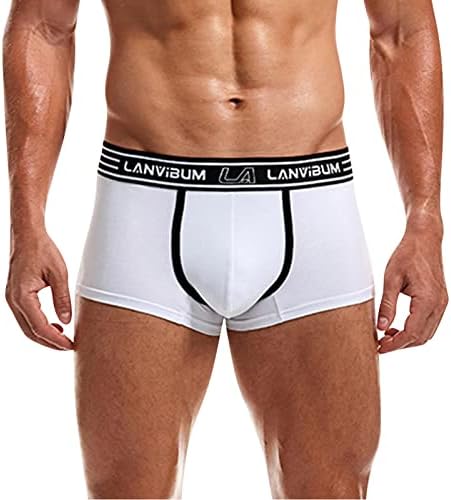 BMISEGM bokserske kratke hlače za muškarce Pakiranje seksi kratke hlače muške boksere za donje rublje Donje rublje natečene pune povremene