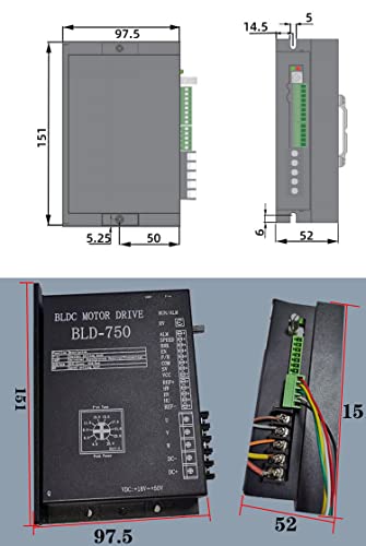 86 Prirubnica 110W 220W 330W 440W 750W bez četkica bez četkica 48V + BLDC DRIVER BLD-750 Niski napon i buke BLDC motor