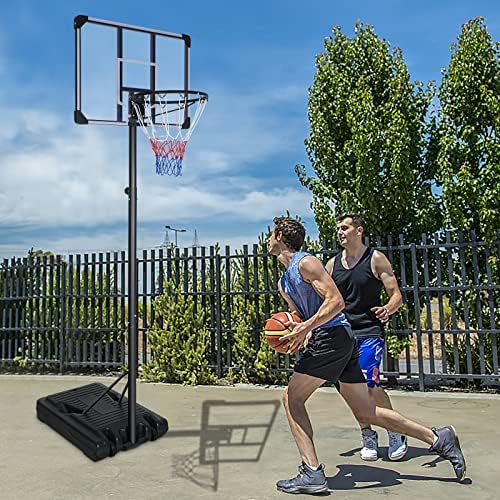 HaoKang prenosivi košarkaški Obruč podesiv po visini 44 / 36 tabla sa Samostojećim sistemom za vanjsku upotrebu
