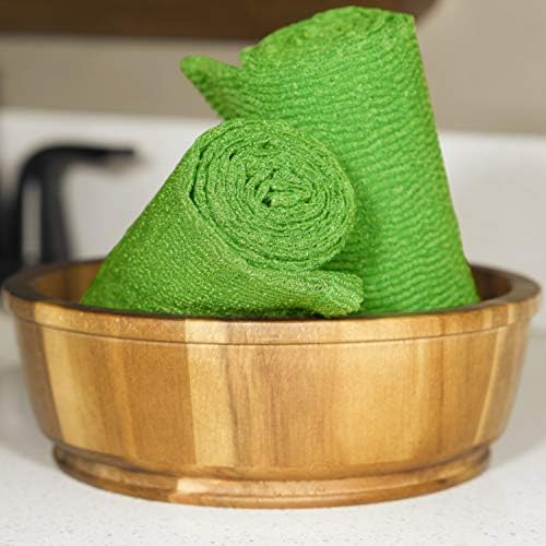Extra dugačka krpa za kupanje / ručnik siva, bijela i zelena najlonska krpa / ručnik, šivanje na svim stranama za dodatnu izdržljivost