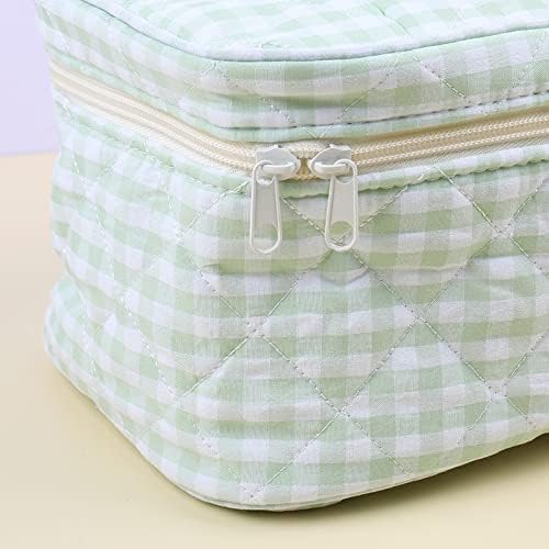 Yisinuoo pamučne torbe za šminkanje prijenosni Patentni zatvarač putna torba za šminkanje slatka kozmetička torba putna toaletna torba za žene djevojke pokloni