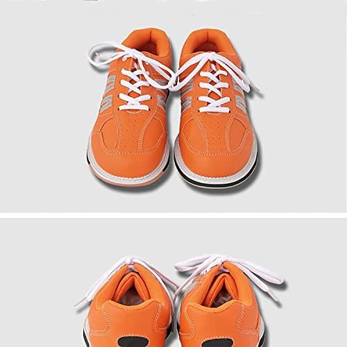 Gemeci muške cipele za kuglanje Unisex narančaste casual ženske cipele za kuglanje mekane kožne kuglanje za kuglanje prozračne lagane
