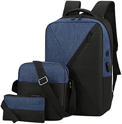 Rukovanje muški i ženskim ruksak Boja koja odgovaraju tri komad računarskog poslovnog torbe na ramenu casual ruksak