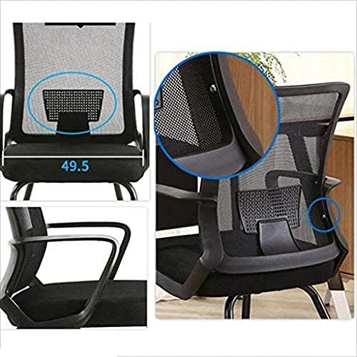 Ygqbgy namještaj sa srednjim leđima Crna mrežasta multifunkcionalna izvršna okretna ergonomska kancelarijska stolica sa podesivim