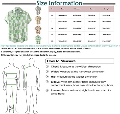 Muški cvjetni gumb niz havajska majica kratkih rukava Regularna Fit Summer Beach majice Kuglanje Bluza