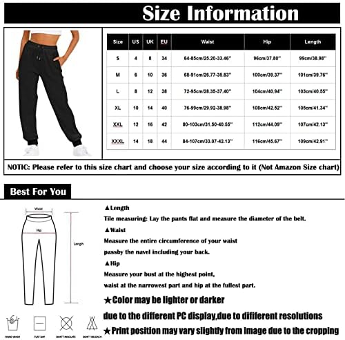 2023 Duksevi za žene cinch dno nacrtaju elastične struk hlače atletic joga joggers lounge pantalone sa džepovima