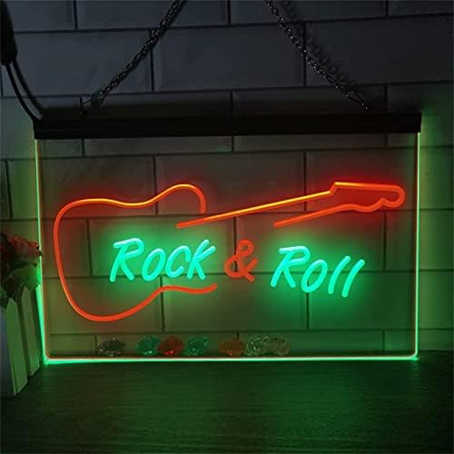 DVTel Rock and Roll gitara Neon potpisuje LED modeliranje svijetlo svjetlosna slova natpitna ploča od akrilne ploče Neon Dekorativna