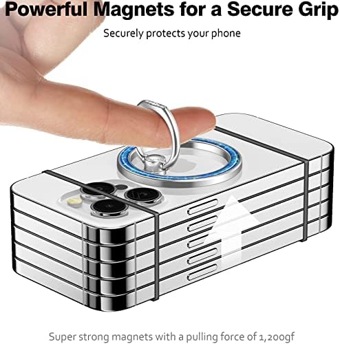 Magnetni držač za telefon, Allengel magnetni držač za telefonski prsten za Magsafe, podesivi stalak za telefon za iPhone 14 Pro, 14