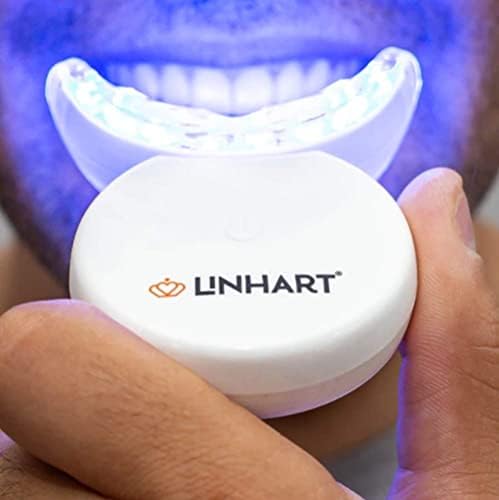 Linhart Kit za izbjeljivanje zuba sa LED svjetlom - Gel za izbjeljivanje zuba, profesionalni zubne šprice za izbjeljivanje šprica
