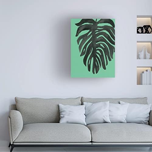 Zaštitni znak likovne umjetnosti' Tropical Palm II Green ' platno Art by Wild Apple Portfolio