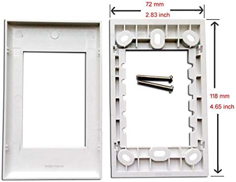 Zidna ploča sa 2 x 2.1A USB punjač + LC Keystone modularni optički priključni priključni priključci Priključci Bijeli ukrasni FOTERPLESTERNI