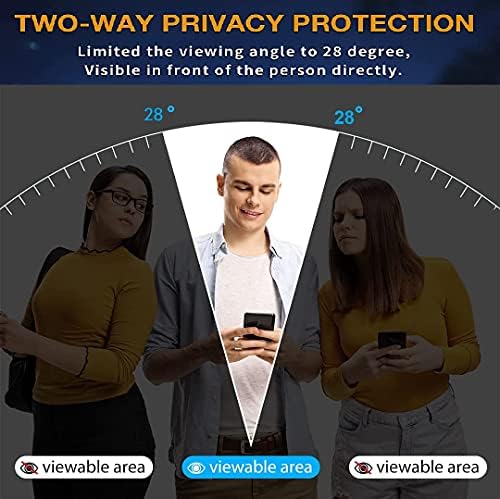 NC [2 pakovanja] Zaštita ekrana za privatnost za Galaxy S22 5G, Anti-Spy 9H tvrdoća kaljeno staklo štitnici za ekran za Samsung Galaxy