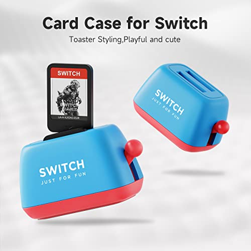 Hagibis Switch Game Case Holder kompatibilan sa Nintendo Switch games karticama, prenosivim slatkim držačem tostera Strorage Storage