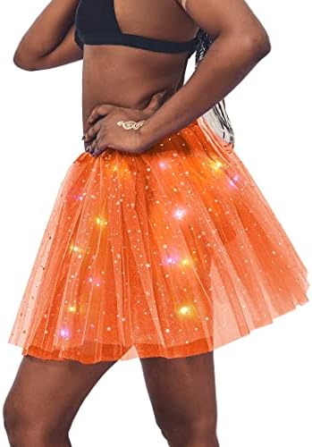 Sinalty LED Tulle Tutu suknja Osvijetlite Tutu suknje baletni plesni Tutus za žene i djevojčice