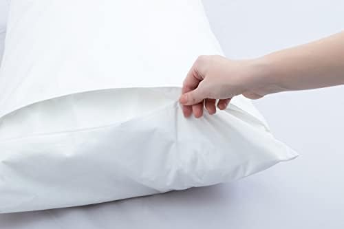 OFAIS jastuk za jastuk bijeli set od 2 - 20 x 30 + 4 HEM jastuk za zatvaranje kraljice veličine zatvarača - mekano brušeno mikrofiber