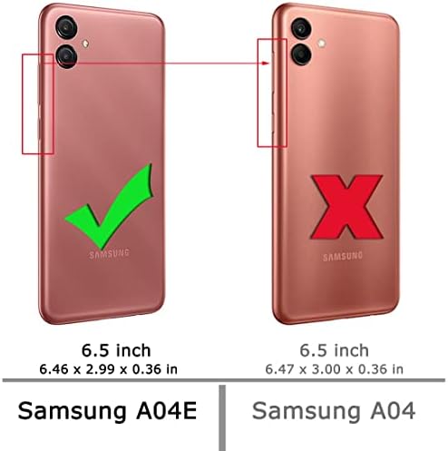 Osophter za Samsung Galaxy A04e Case Clear Transparent sa 2kom zaštitnik ekrana ojačani uglovi TPU amortizera fleksibilni poklopac