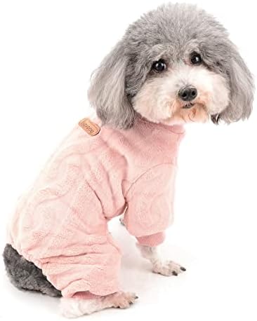 Zimske pse pidžame za male pse Dječak Boy toplo runo Štenadna odjeća Fall PJS 4-noge PAJAMAS Jumpsit Soft Plish Pulover Ukupna odjeća