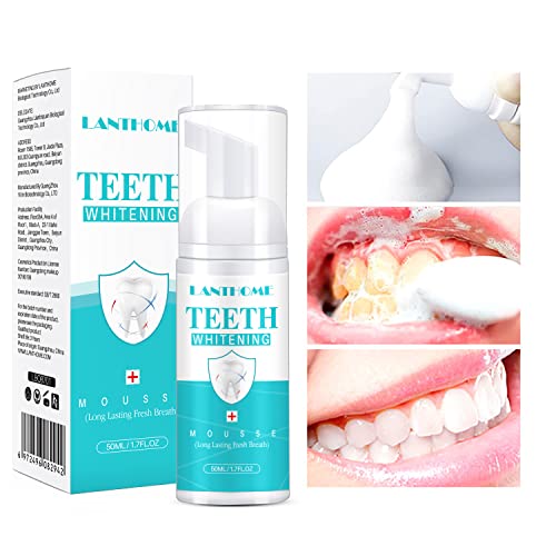 Lanthome White pjene za izbjeljivanje zuba-izbjeljivanje zuba mousse, jednostavan za korištenje pjene za izbjeljivanje zuba za bijele