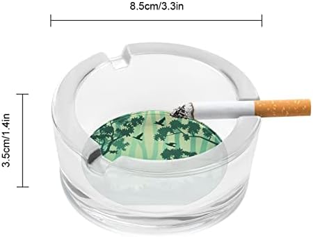 Pepeljare za cigarete fudbal sport uzorak kristalno stakleno pepeo za pušenje pepeljarskih držača za kućni hotelski uredski stol